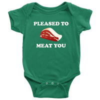 Butcher Baby Bodysuit - Cute Butcher Baby One-piece - Pleased To Meat You - Butcher Baby Gift - Baby Shower - First Birthday