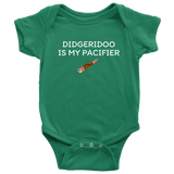 Didgeridoo Baby Shirt - Didgeridoo Baby One-piece - Didgeridoo is My Pacifier - Many Sizes And Colors Available - Baby Gift Idea