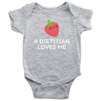 Dietitian Baby Shirt - Dietitian Baby Gift - Cute Baby One-piece - A Dietitian Loves Me - Baby Shower Gift Idea