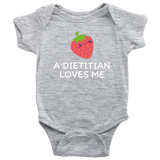 Dietitian Baby Shirt - Dietitian Baby Gift - Cute Baby One-piece - A Dietitian Loves Me - Baby Shower Gift Idea