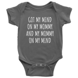 Funny Baby One-piece - Hip Hop Baby Clothes - Rap Parody Bodysuit - My Mommy On My Mind - Many Colors And Sizes - Baby Rap