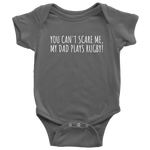 Cute Rugby Baby Shirt - Baby One-piece - My Dad Plays Rugby - Baby Shower or First Birthday - Many Sizes And Colors Available - All Cotton