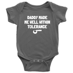 Machinist Baby One-piece - Cute Machinist Baby Shirt - Machine Operator Baby - Well Within Tolerance - Many Sizes And Colors - All Cotton