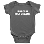 Funny Baby Vegan One-piece - Vegan Baby Clothes - Is Breast Milk Vegan - Cute vegan Bodysuit - Baby Shower Gift Idea - Many Sizes and Colors