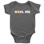 Funny Baby One-piece - Bitcoin Baby Shirt - Hodl Me - Crypto Currencies - Many Sizes And Colors - All Cotton - Bitcoin Mining