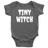 Funny Witch Baby One-piece - Witchcraft Baby Shirt - Tiny Witch - Many Sizes And Colors Available - Baby Shower of First Birthday