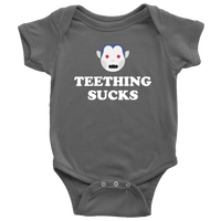 Halloween Baby Bodysuit - Creepy Baby One-piece - Spooky Baby Shirt - Vampire Baby Shirt - Halloween Baby Gift - Teething Sucks