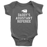 Referee Baby One-piece - Referee Baby Shirt - Referee Baby Gift - Daddy's Assistant Referee - Baby Shower Gift - Many Sizes And Colors