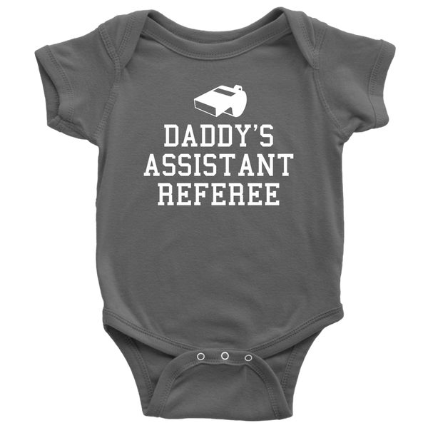 Referee Baby One-piece - Referee Baby Shirt - Referee Baby Gift - Daddy's Assistant Referee - Baby Shower Gift - Many Sizes And Colors