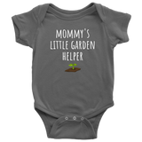 custom order - mommy's little garden helper - baby bodysuit