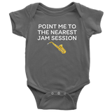 Saxophone Baby Shirt - Saxophone Player Baby One-piece - Nearest Jam Session - Saxophone Baby Gift Idea - Many Sizes And Colors