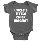 Funny Baby One-piece - Cute Baby Shirt - Baby Bodysuit - Uncle's Little Chick Magnet - Baby Shower or First Birthday - Many Sizes And Colors