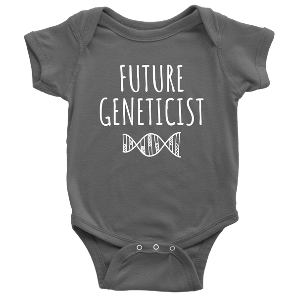 Genetics Baby Shirt - Geneticist Baby One-piece - Future Geneticist - Baby Shower or First Birthday - Many Sizes And Colors