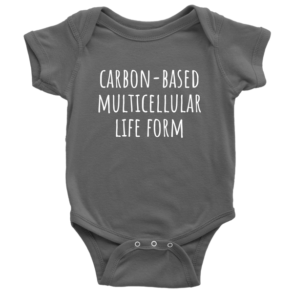 Funny Biology Baby Shirt - Biologist Baby One-piece - Biology Teacher Baby Bodysuit - Carbon-based - Baby Gift Idea - Many Sizes and Colors