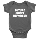 Cute Baby One-piece - Court Reporter Baby Shirt - Future Court Reporter - Many Sizes And Colors Available - Baby Shower Gift Idea - Cotton