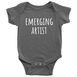 Funny Artist Baby One-piece - Art Teacher Baby Gift - Artist Baby Bodysuit - Emerging Artist - Many Sizes And Colors Available