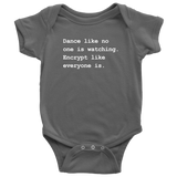 custom order - encrypt baby bodysuit