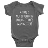 Carpenter Baby One-piece - Cute Woodworker Baby Shirt - Man Glitter - Carpenter's Baby Gift Idea - Many Sizes And Colors - All Cotton