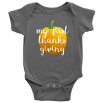 Cute Thanksgiving Baby Bodysuit - Thanksgiving Baby One-piece - My First Thanksgiving - Many Sizes And Colors