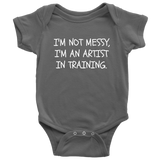 Funny Artist Baby One-piece - Art Teacher Baby Gift - Artist Baby Bodysuit - Artist In Training - Many Sizes And Colors Available