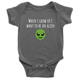 Funny UFO Baby One-piece - Alien Baby Bodysuit - Ufology Baby Shirt - To Be An Alien - Baby Gift Idea - Many Sizes And Colors - All Cotton