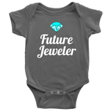 Jeweler Baby Shirt - Jewelry Maker Baby One-piece - Future Jeweler - Baby Shower or First Birthday Gift - Many Sizes And Colors