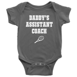 Cute Baby One-piece - Coach Baby Shirt - Daddy's Assistant Coach - Custom Text Available - Many Sizes And Colors - Baby Shower Gift Idea