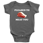 Butcher Baby Bodysuit - Cute Butcher Baby One-piece - Pleased To Meat You - Butcher Baby Gift - Baby Shower - First Birthday