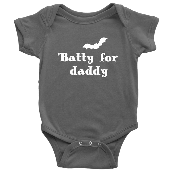 Cute Halloween Baby Shirt - Bat Baby One-piece - Bat Baby Gift - Batty For Daddy - Halloween Baby Gift - Many Sizes And Colors