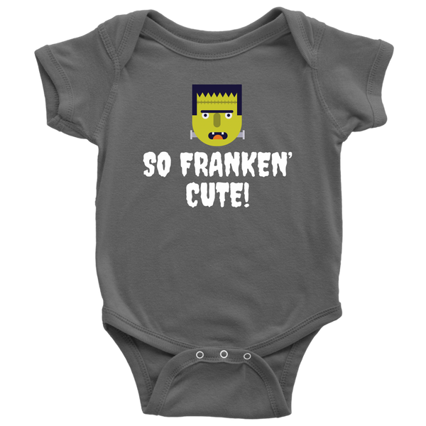 Halloween Baby Bodysuit - Creepy Baby One-piece - Spooky Baby Shirt - Monster Baby Shirt - Halloween Baby Gift - So Franken Cute