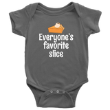 Cute Thanksgiving Baby Bodysuit - Thanksgiving Baby One-piece - Everyone's Favorite Slice - Many Sizes And Colors