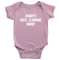 Rock Climber Baby Shirt - Rock Climbing Baby One-piece - Climber Baby Bodysuit - Daddy's Rock Climbing Buddy - Baby Shower Gift - All Cotton