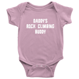 Rock Climber Baby Shirt - Rock Climbing Baby One-piece - Climber Baby Bodysuit - Daddy's Rock Climbing Buddy - Baby Shower Gift - All Cotton