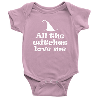 Cute Halloween Baby Shirt - Witch Baby One-piece - Spooky Baby Bodysuit - All The Witches Love Me - Halloween Baby Gift