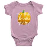 Cute Thanksgiving Baby Bodysuit - Thanksgiving Baby One-piece - My First Thanksgiving - Many Sizes And Colors