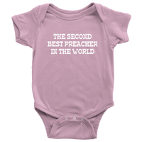 Cute Preacher Baby One-piece - Gift For Preacher or Minister Baby - Baby Bodysuit - Second Best Preacher - Baby Shower or Birthday Gift