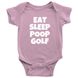 Funny Baby One-piece - Golf Baby Shirt - Eat Sleep Poop Golf - Many Sizes And Colors - Baby Shower or Birthday Gift - All Cotton