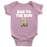 Cute Bunny Baby One-piece - Bunny Rabbit Baby Shirt - Funny Rabbit Pun - Bad To The Bun - Baby Shower Gift - Many Sizes And Colors