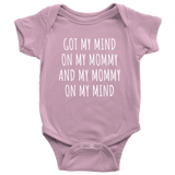 Funny Baby One-piece - Hip Hop Baby Clothes - Rap Parody Bodysuit - My Mommy On My Mind - Many Colors And Sizes - Baby Rap