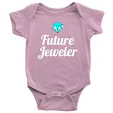 Jeweler Baby Shirt - Jewelry Maker Baby One-piece - Future Jeweler - Baby Shower or First Birthday Gift - Many Sizes And Colors