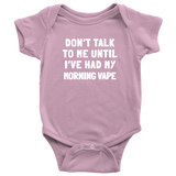 Funny Baby Bodysuit - Vaping Baby One-piece - Morning Vape - Funny Baby Shower Gift - Many Sizes And Colors Available