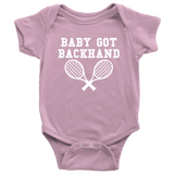 Funny Tennis Baby One-piece - Cute Tennis Baby Bodysuit - Baby Got Backhand - Tennis Player Baby Gift - Many Sizes And Colors Available
