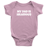 Comedian Baby Bodysuit - Stand Up Comedian Baby One-piece - My Dad Is Hilarious - Baby Shower Gift Idea