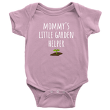 custom order - mommy's little garden helper - baby bodysuit