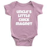Funny Baby One-piece - Cute Baby Shirt - Baby Bodysuit - Uncle's Little Chick Magnet - Baby Shower or First Birthday - Many Sizes And Colors