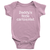 Cartoonist Baby Clothes - Cute Baby One-piece - Cartoonist Baby Shirt - Daddy's Little Cartoonist - Many Sizes And Colors - All Cotton