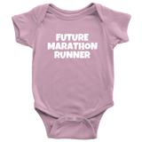 Cute Baby One-piece - Running Baby Shirt - Future Marathon Runner - Baby Shower Gift Idea - Many Sizes And Colors - All Cotton