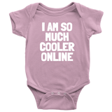 Blogging Baby Bodysuit - Blogger Baby One-piece - Funny Baby Gift - So Much Cooler Online - Many Sizes And Colors Available