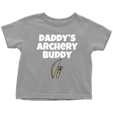 Cute Toddler Shirt - Archery Toddler Tee - Daddy's Archery Buddy - Birthday Gift Idea