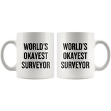 custom order - surveyor mug - world's okayest surveyor